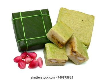 Vietnamese Chung Cake isolated on white background