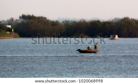 Foto Bild Fischerboot auf dem Shannon River in Irland