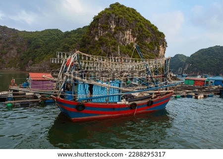 Similar – Wooden boats off island