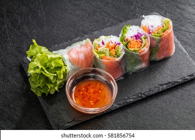 Vietnamese Food  Spring Rolls