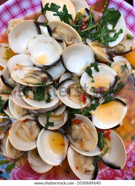 Vietnamese Food Steamed Clams Lemongrass Ngheu Stock Photo (Edit Now ...