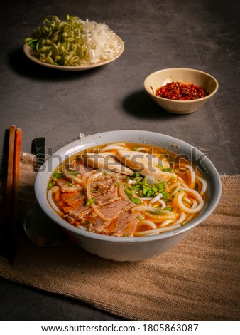 Vietnamese spicy beef noodle soup - Bun Bo Hue - Vietnamese Cuisine