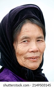 Vietnamese Woman. Portrait.  Lang Son. Vietnam. 11-30-2017