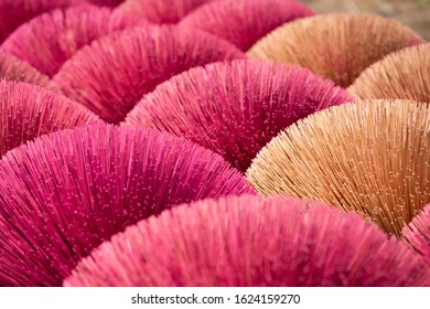 Vietnam's Incense In Factory Prepares For Drying Outdoor In Hanoi, Vietnam