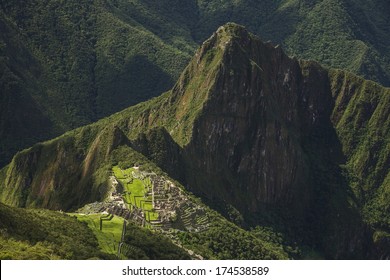 Viev Of Machu Picchu, Peru During Climbing Mountain Machu Picchu