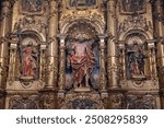 View of the 18th-century Baroque Chapel of St. Andrew in the Cathedral of Oviedo, Spain