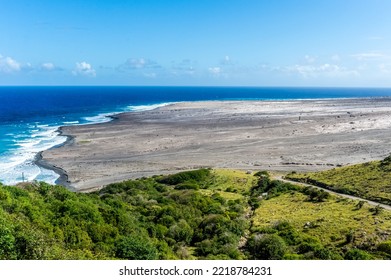 View Of Abandoned Island Montserrat, Caribbean