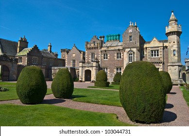 View Of Abbotsford House In Melrose, Scotland