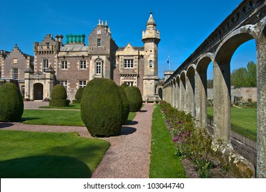 View Of Abbotsford House In Melrose, Scotland