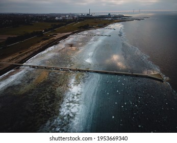 View Above The Øresund In Malmö, Sweden