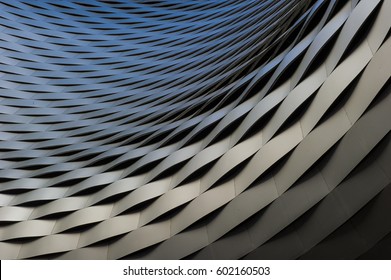 View Of A Abstract Silver Structure Background 