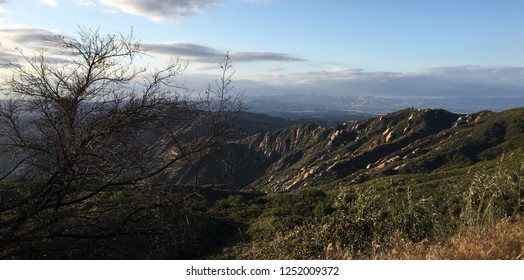 View Across The Santa Monica Mountains National Recreation Area, Topanga, California, USA