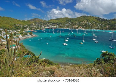 View Of Admiralty Bay From Hamilton Fort On Bequia Island