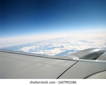 view from the airplane, background
