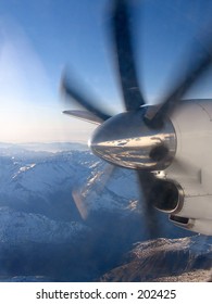 View from a airplane window,