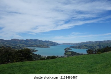 View Of Akaroa Harbour, New Zealand