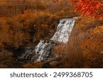 View of Albion Falls in Hamilton Ontario in the fall season in Canada.