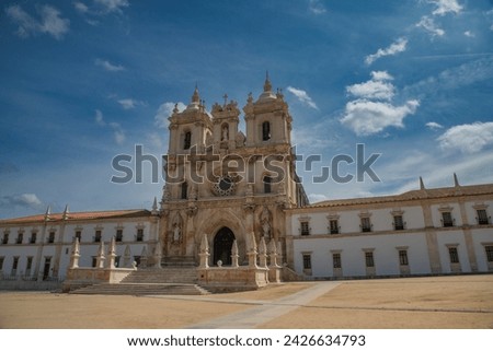 View of Alcobaca monastery in Portugal