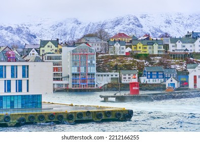 View Of Alesund, Norway In Winter.