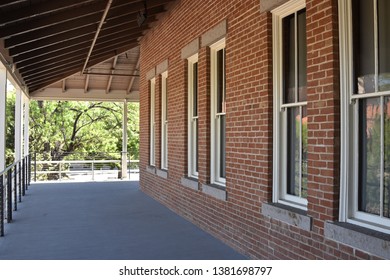 View Along The Deck Of Old Main In Tucson Arizona