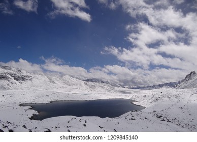 
View Along The Snowman Trek In Bhutan (World Most Difficult Trekking)  			