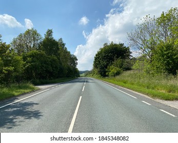 View Along The, Long Causeway Road, Leading To Skipton, Yorkshire, UK