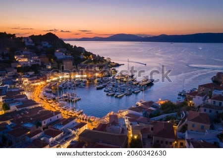 View of the amazing Hydra island, Greece. Stock fotó © 