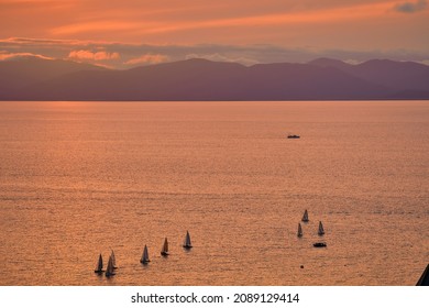 View Of The Amur Bay At Sunset