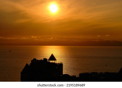 View Of The Amur Bay At Sunset.