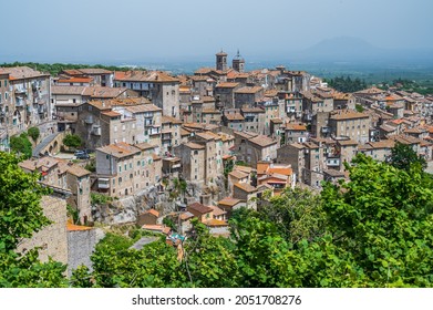 View Of The Ancient Village Of Caprarola, In Tuscia, Lazio, Italy