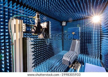 A view from anechoic room in a laboratory. 