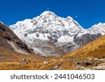 View of Annapurna Massif from Annapurna Conservation Area during Annapurna Base Camp Trek