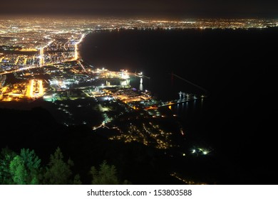 View Of Antalya From Tunektepe At Night.