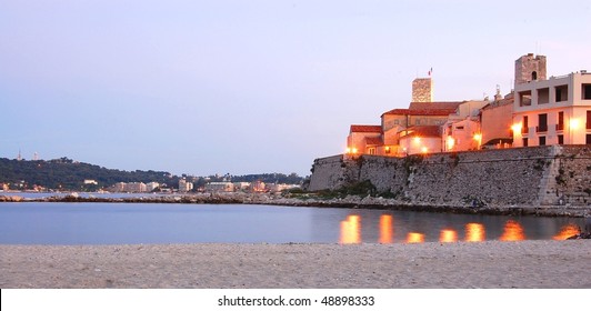 View Of Antibes And Picasso Museum, France