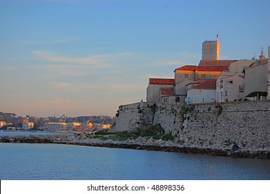 View Of Antibes And Picasso Museum, France