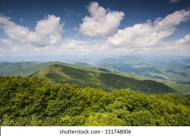 View Of Appalachian Mountains In North Georgia, USA.