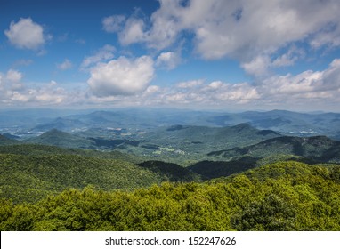 View Of Appalachian Mountains In North Georgia, USA.