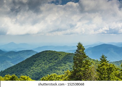 View Of Appalachian Mountains In North Georgia, USA.