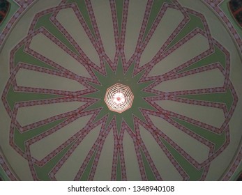 a view of architecture from bottom