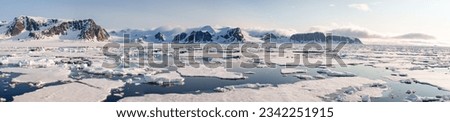 View of arctic landscape in SValbard
