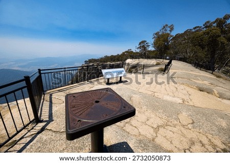 The view around Echo Point at Mt Buffalo on a summer's afternoon in the Victorian Alps, Australia