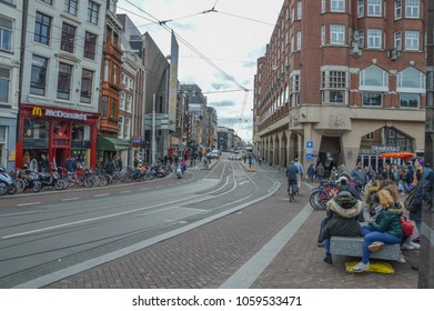 View Around Muntplein Amsterdam The Netherlands 2018 