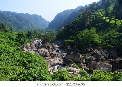 The View Around Phong Nha Ke Bang National Park In Vietnam.