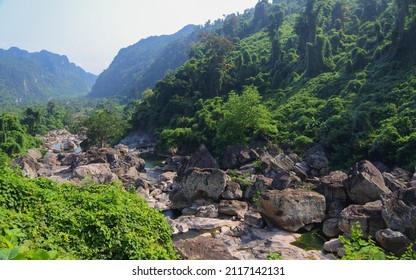 The View Around Phong Nha Ke Bang National Park In Vietnam.