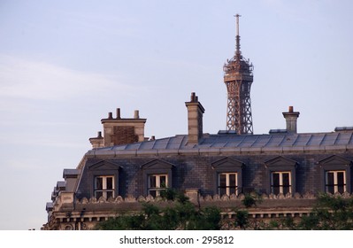 View of an array of windows on an ornate building, Paris, France,