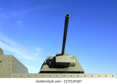 View Of Artillery Turret On Armored Train