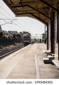 View Of Auckland Transport Electric Train At Remuera Station. Auckland, New Zealand - June 1, 2021