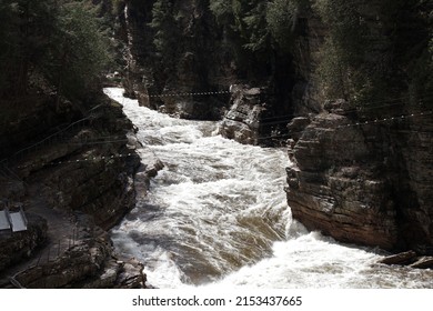 View Of The Ausable River At Ausable Chasm In Keeseville, New York