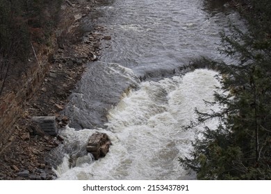 View Of The Ausable River At Ausable Chasm In Keeseville, New York