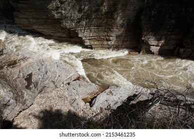 View Of The Ausable River At Ausable Chasm In Keeseville, New York